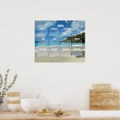 Strand Jaarkalender 2024 met foto Poster (Keuken)