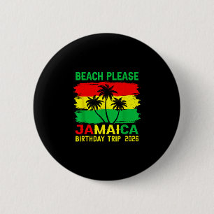 Strand Jamaica verjaardag trip 2026 bij elkaar pas Ronde Button 5,7 Cm