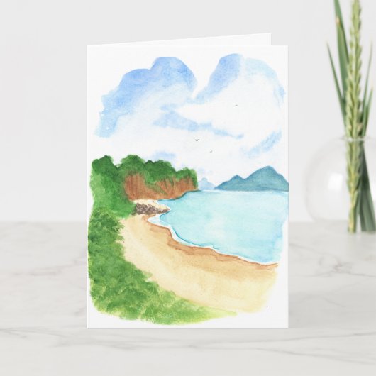Strand kaart (Voorkant)