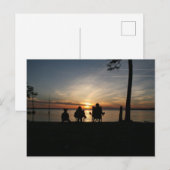 Strand kamperen briefkaart (Voorkant / Achterkant)