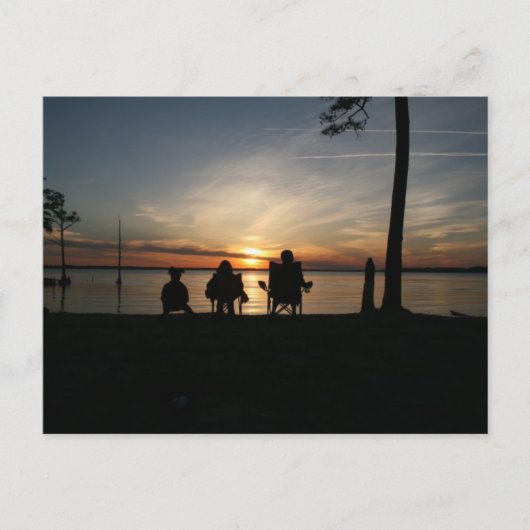 Strand kamperen briefkaart (Voorkant)