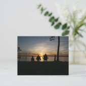 Strand kamperen briefkaart (Staand voorkant)