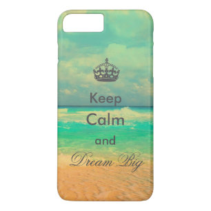  strand "Keep Calm and Dream Big", citaat Case-Mate iPhone Case