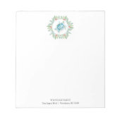 Strand Kerst Notitieblokken Waterverf Zee Schildpa (Voorkant)