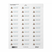 Strand Kerst Retouradres Etiket (Full Sheet)