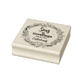 Strand Kerst Zeeen en Groeten Gift Stamp Rubberstempel (Stempel)