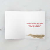 strand kerstboom met zeester feestdagen kaart (Binnen)