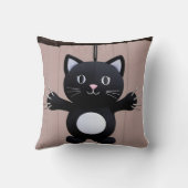 Strand Kerstman in juli Kussen: Verdubbel de zomer Kussen (Achterkant)