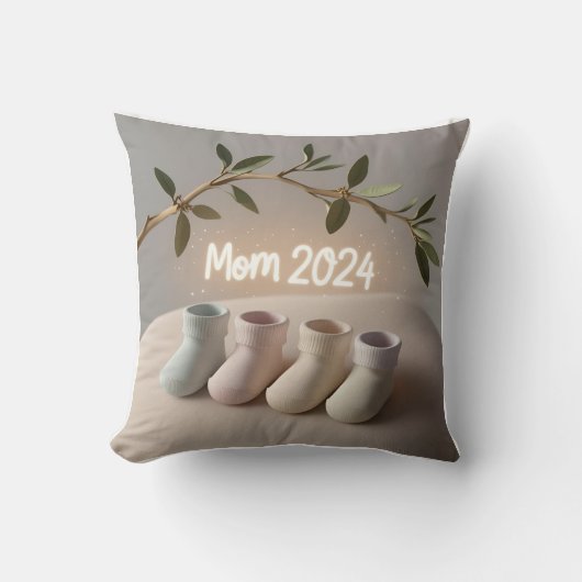 Strand Kerstman in juli Kussen: Verdubbel de zomer Kussen (Voorkant)