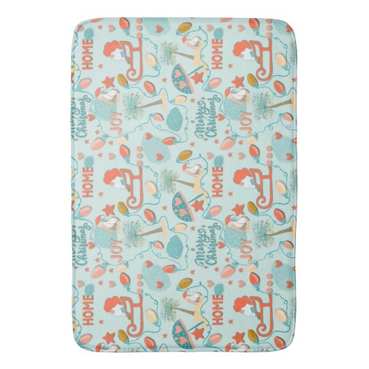 Strand Kerstmis, Kerstmis in Florida Badmat (Voorkant Verticaal)