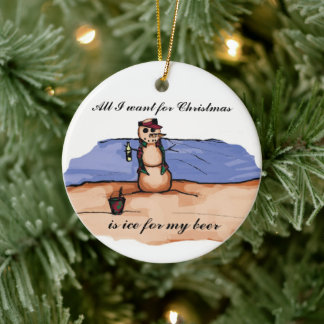Strand Kerstvakantie Keramisch Ornament