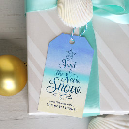 Strand Kerstzand is de nieuwe sneeuw Cadeaulabel