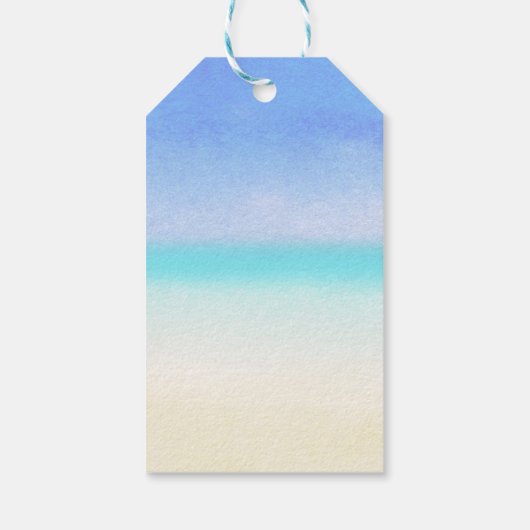 Strand Kerstzand is de nieuwe sneeuw Cadeaulabel (Achterkant)