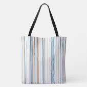 Strand Kleur strepen Boodschappentas Tote Bag (Achterkant)