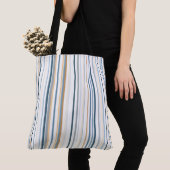 Strand Kleur strepen Boodschappentas Tote Bag (Dichtbij)