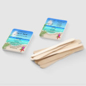 Strand Kleurrijke Starfish bruiloft programma fans Handwaaier (Niet-gemonteerd)