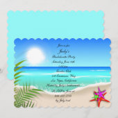 Strand Kleurrijke Zeester Bachelorette Party Uitno Kaart (Voorkant / Achterkant)