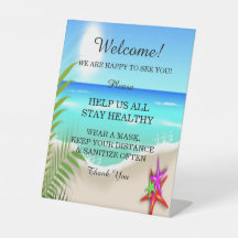 Strand Kleurrijke Zeester Bruiloft Veiligheid