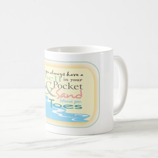 Strand Koffie Mok (Voorkant rechts)