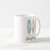 Strand Koffie Mok | Surf's Up Coffee Mok | (Voorkant rechts)