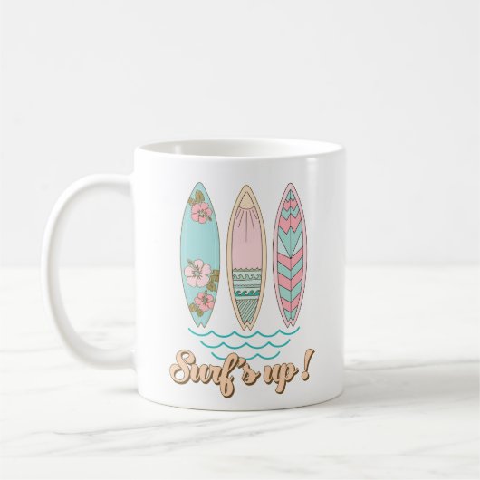 Strand Koffie Mok | Surf's Up Coffee Mok | (Links)