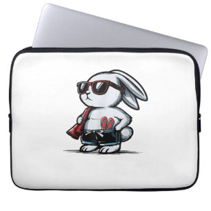 Strand Konijn Bunny Beach-Goer Zomer Laptop Sleeve