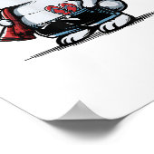 Strand Konijn Bunny Beach-Goer Zomer Poster (Hoek)