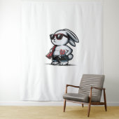 Strand Konijn Bunny Beach-Goer Zomer Wandkleed (In situ)