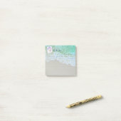 Strand, konijn, of uw foto, naam, te doen lijst post-it® notes (Op bureau)