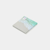 Strand, konijn, of uw foto, naam, te doen lijst post-it® notes (Schuin)