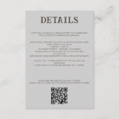 Strand Koppel QR Code en Details Informatiekaartje (Voorkant)