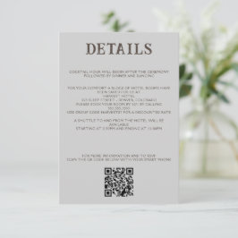 Strand Koppel QR Code en Details Informatiekaartje