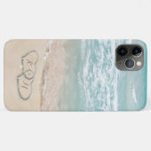 Strand Koppels Initialen Case-Mate iPhone Case (Achterkant (horizontaal))