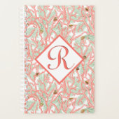 Strand Koraal Schelpen Maatwerk Monogram Planner (Voorkant)
