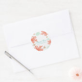 Strand Koraalrif Zeeschelp & Zeester Stickers (Envelop)