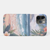 Strand Kunst Bloemen Hawaii Case-Mate iPhone Case (Achterkant (horizontaal))