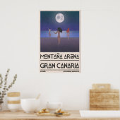 Strand Kunstprint - Drie Figuren Lopen Naar Poster (Keuken)