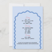 Strand Kust Bachelorette Weekend Seashell Kaart (Achterkant)