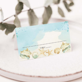 Strand Kust Bestemming Huwelijk Verjaardag Bruids Plaatskaartje