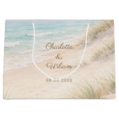 Strand kust bruiloft groot cadeauzakje (Voorkant)