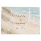 Strand kust bruiloft groot cadeauzakje (Achterkant)