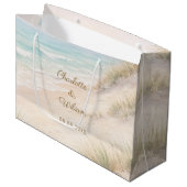 Strand kust bruiloft groot cadeauzakje (Voorkant Gekanteld)