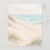 Strand kust bruiloft programma tijdlijn (Achterkant)