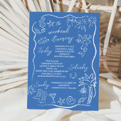 Strand Kust Cowgirl Vrijgezellenfeest Meidenweeken Kaart