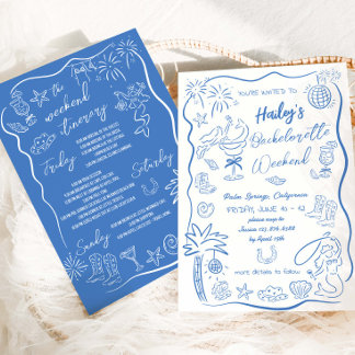 Strand Kust Cowgirl Vrijgezellenfeest Meidenweeken Kaart