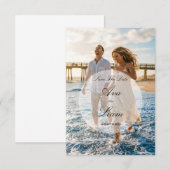 Strand kust foto Save The Date Kaart (Voorkant / Achterkant)