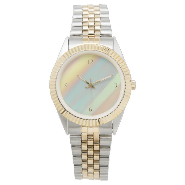 Strand Kust Kleurrijk Pastel  Horloge (Voorkant)