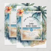 Strand Kust Oceaan BABYSHOWER VERJAARDAG TROUWEN Kaart (Voorkant / Achterkant)