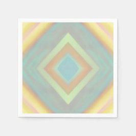 Strand Kust Pastel Strepen Servet