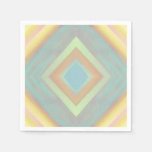 Strand Kust Pastel Strepen Servet (Voorkant)